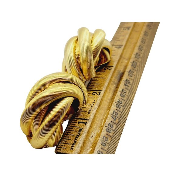 Vintage 80's Designer Runway Earrings (A296) - Picture 2 of 4